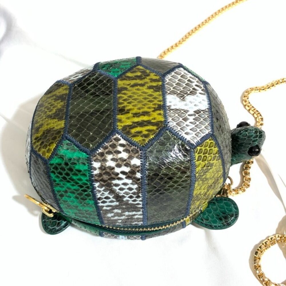Rare Tory Burch Turtle Leather Mini Bag